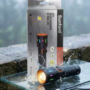 Sunford SF-4213ZL Telescopic Zoomable White Laser LED Flashlight