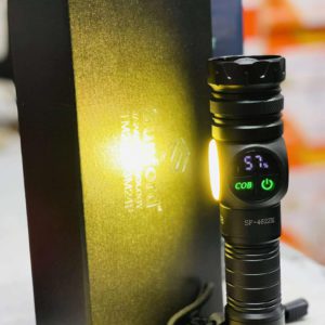 Sunford SF-462ZE 30W Telescopic Zoomable White Laser LED Flashlight - 5000mAh 26650 Battery