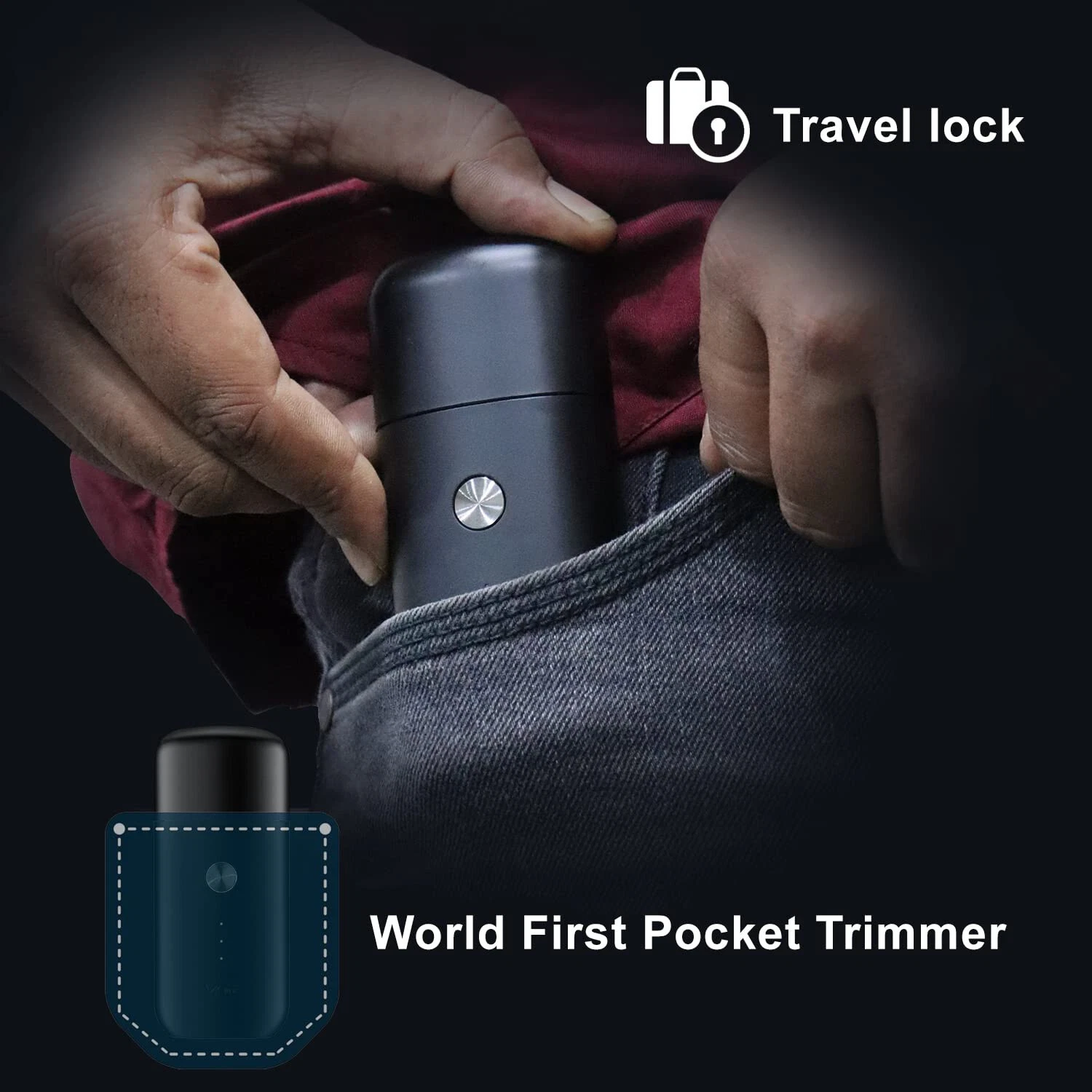 VGR V-932 pocket trimmer travel lock feature